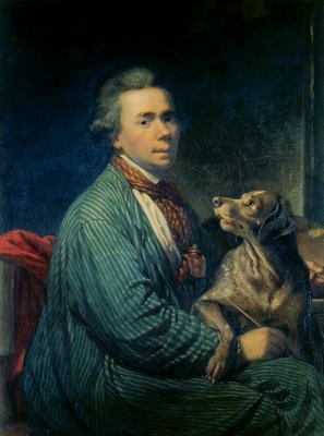 Selbstporträt von Martin Ferdinand Quadal Kunstdruck